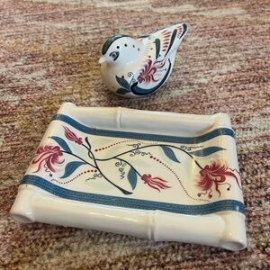 Elizabeth Arden Royal Pavilion at Brighton Porcelain Dove Pomander Set Vintage